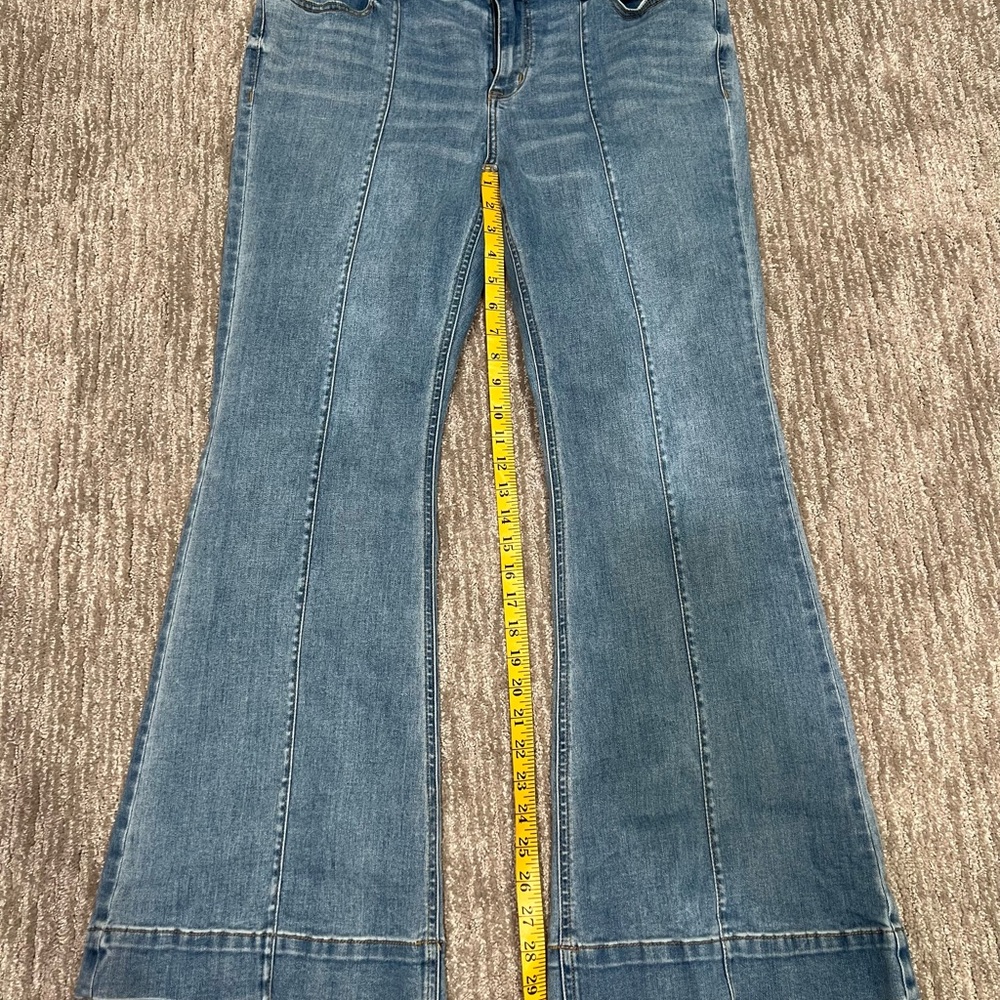 Fun Women's Blue Flare & Wide Leg Jeans size 16 Lane Bryant